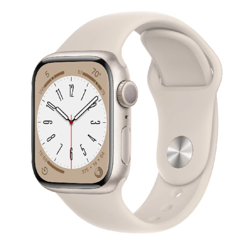 Умные часы Apple Watch Series 8 45mm А2771 Aluminum Case with Sport Band Starlight (M/L) фото 