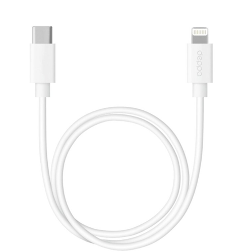 Кабель Deppa Power Delivery USB Type-C/Lightning 8-pin White фото 