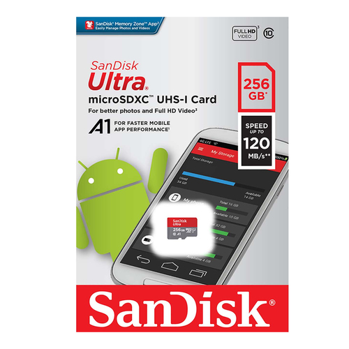 карта памяти Sandisk microSD 256Gb (class 10) фото 