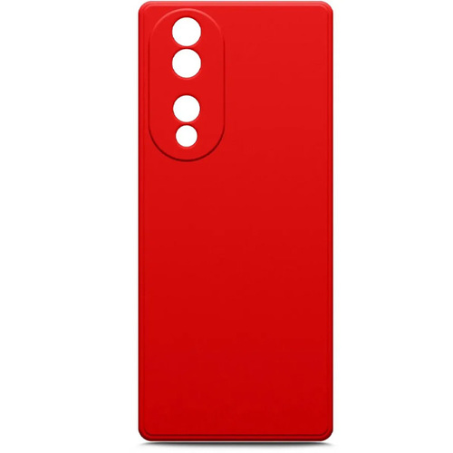 Накладка силиконовая BoraSCO Microfiber Case Honor 70 Red фото 